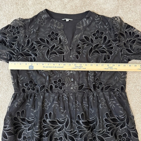 John Mark Black Lace Midi Dress Size XL - Picture 9 of 14